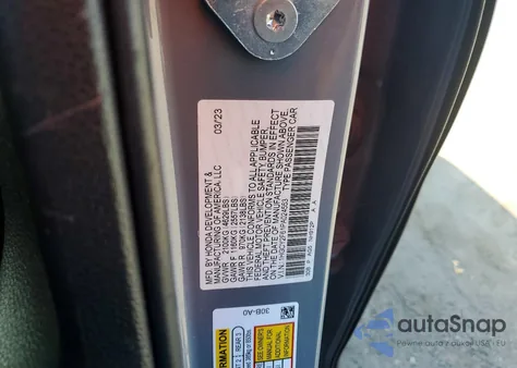 2023 Honda Accord Hybrid Exl from USA, damaged, VIN 1HGCY2F61PA024553